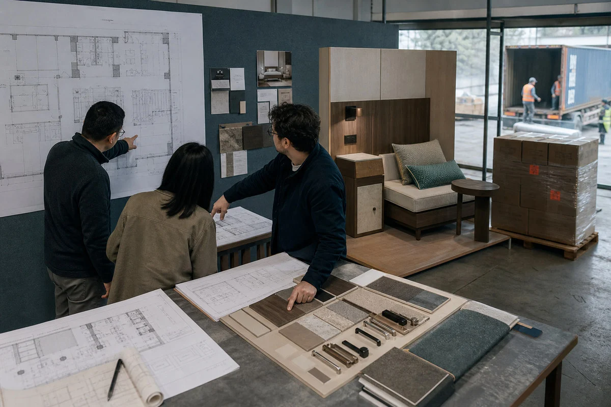 Direct sourcing for overseas fit-out projects