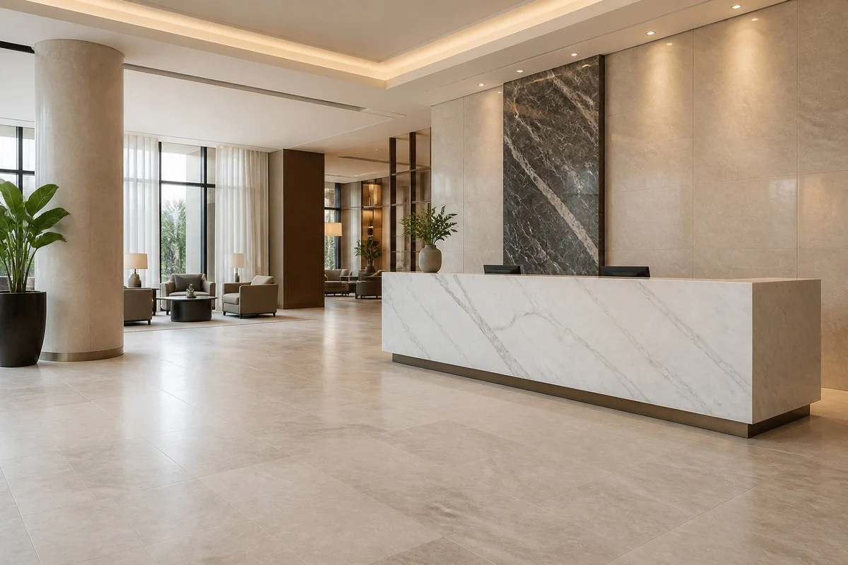 Types of marble for commercial interiors