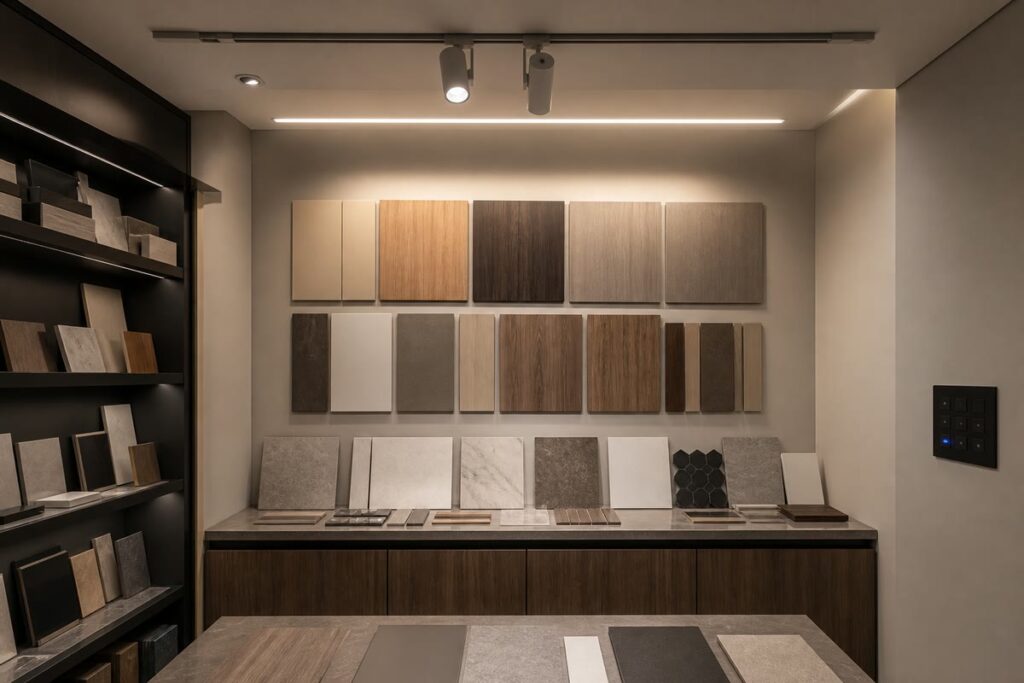 [04-scene-cri-mockup-approval.jpg](C:\\Users\\Admin\\Desktop\\敬城工装站点\\output\\imagegen\\cri-lighting-commercial-specifications\\04-scene-cri-mockup-approval.jpg)Commercial lighting mockup for CRI approval