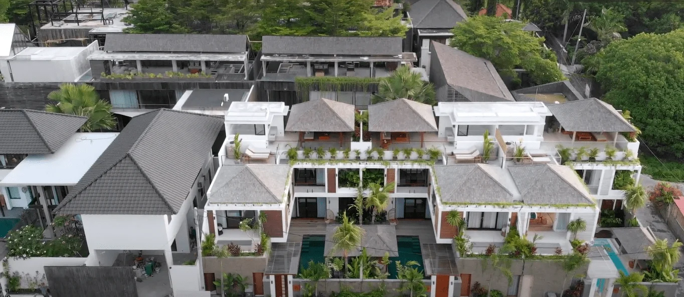 Bali Resort Project completed with coordinated building materials