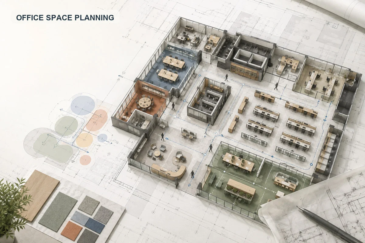 Office space planning layout