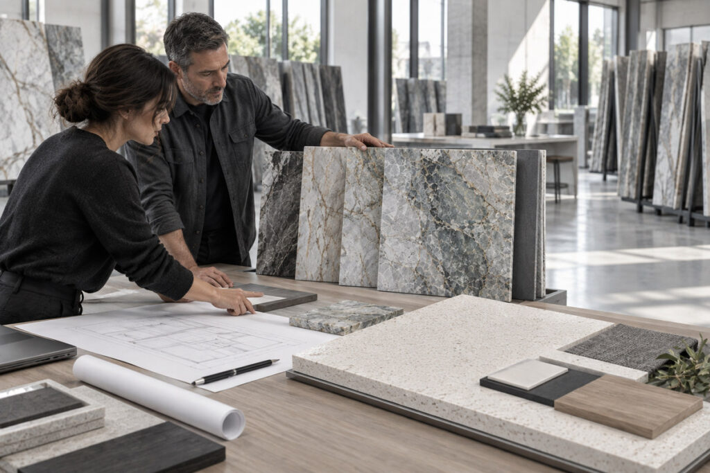 Quartzite and quartz material approval