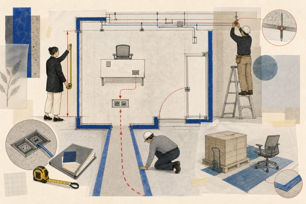 Local office fit-out site check