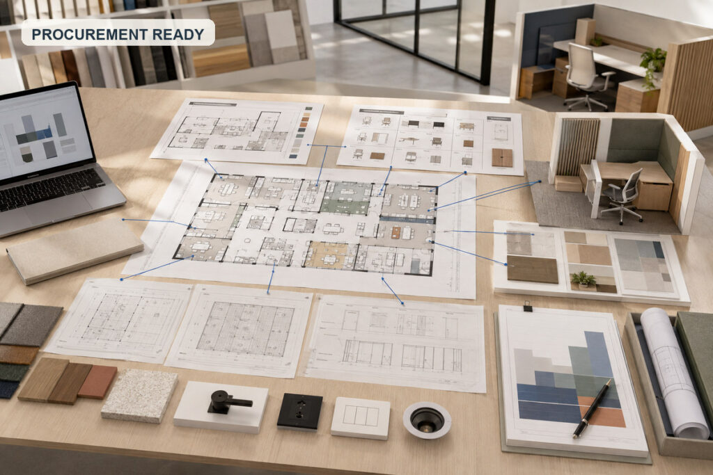 Procurement-ready office plan
