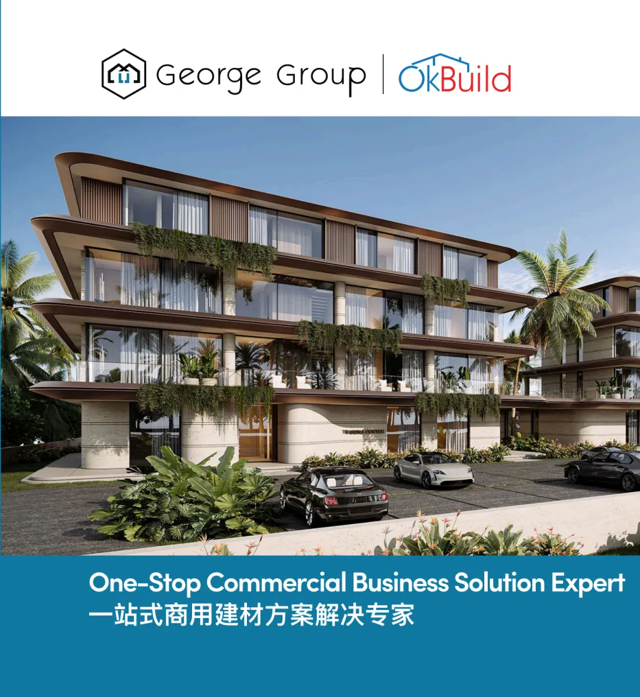 OKBuild one-stop building materials catalogue cover for global project sourcing