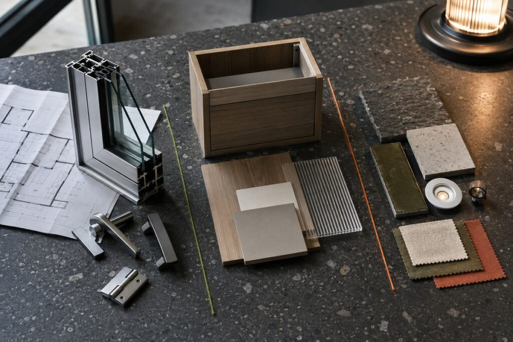 Building materials grouped for project sourcing